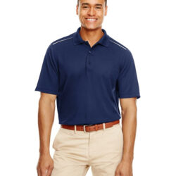 Men's Radiant Performance Piqué Polo with Reflective Piping Thumbnail