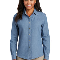 Women's Long Sleeve Value Denim Shirt Thumbnail