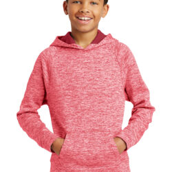 Youth PosiCharge ® Electric Heather Fleece Hooded Pullover Thumbnail