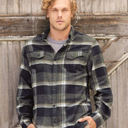 Men's Snap Front Plaid Flannel Shirt Thumbnail