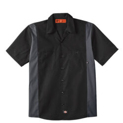 Men's Tall Industrial Colorblocked Short Sleeve Shirt Thumbnail