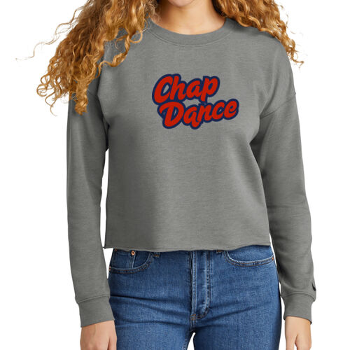 Chap Dance - Ladies Tri Blend Fleece Crop Crew Thumbnail