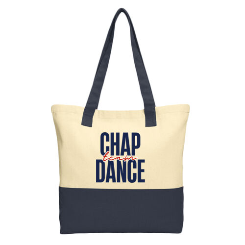 Chap Dance - Colorblock Cotton Tote 2 Thumbnail