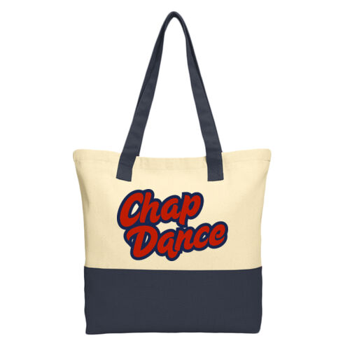 Chap Dance - Colorblock Cotton Tote 4 Thumbnail
