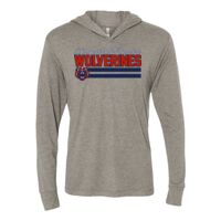 Unisex Triblend Hooded Long Sleeve Pullover T-Shirt Thumbnail