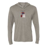 Unisex Triblend Hooded Long Sleeve Pullover T-Shirt Thumbnail